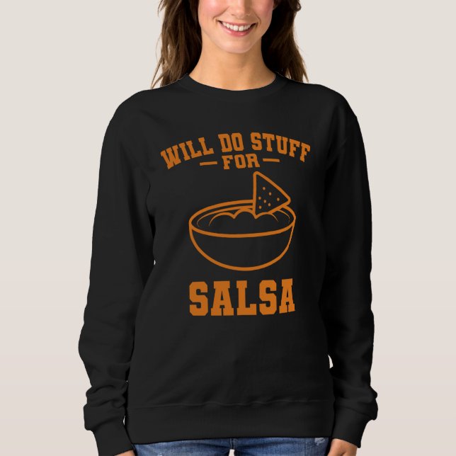 Sweatshirt Salsa et chips cuisine mexicaine Cinco De Mayo (Devant)