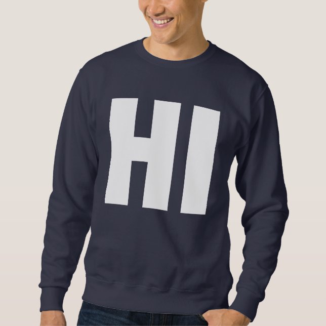 Sweatshirt SALUT (bonjour) (Devant)