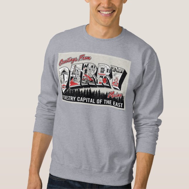 Sweatshirt Salutation De Derry Maine (Devant)