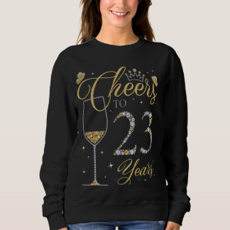 Sweatshirt Salutations à 23 ans 23e anniversaire Reine B-day 