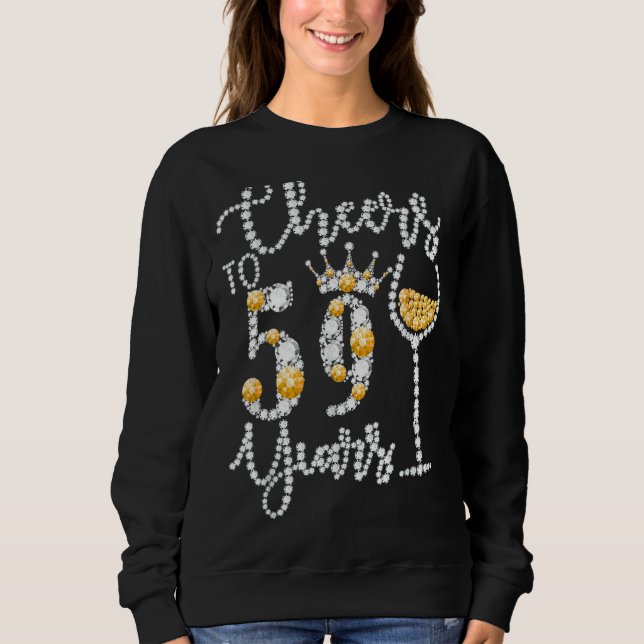 Sweatshirt Salutations À 59 Ans Joyeux 59ème Anniversaire Rei (Devant)