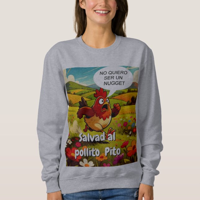 Sweatshirt salvad al pollito pito (Devant)