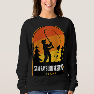 Sweatshirt Sam Rayburn Réservoir Texas Fishing Raglan