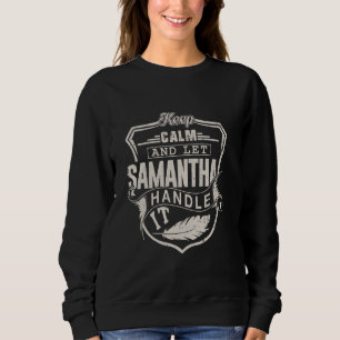 Sweatshirt Samantha Prénom Chemise Samantha Nom Anniversaire