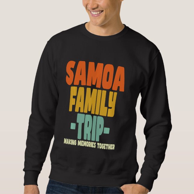 Sweatshirt Samoa Famille Voyage Vacances Samoa (Devant)