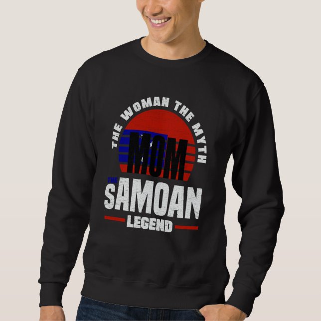 Sweatshirt Samoa Samoan Drapeau du Samoa Fête des Mères (Devant)