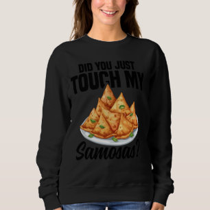Sweatshirt Samosas Fabriquant de la nourriture indienne Vegan