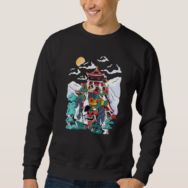 Sweatshirt Samouraïs  Restauration Meiji  Otaku  Shogun  Drag (Devant)