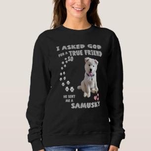Sweatshirt Samoyé Husky Mix Chien Citation Maman Papa Costume