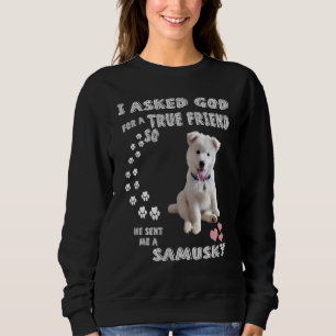 Sweatshirt Samoyé Husky Mix Chien Maman Papa Costume Cute Sam