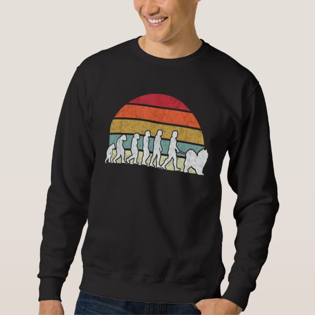 Sweatshirt Samoyed Evolution Nordic Sled Dog Samoyed (Devant)