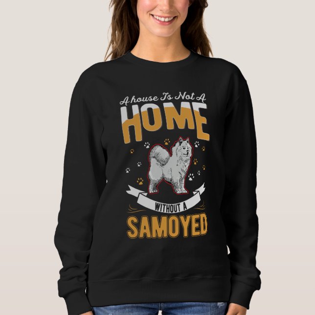 Sweatshirt Samoyed Home Samoyed (Devant)