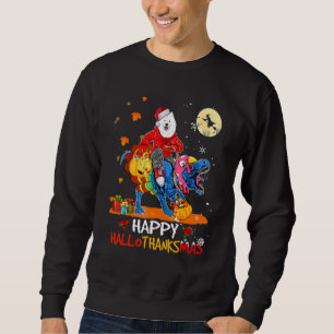 Sweatshirt Samoyed Joyeux Hallothanksmas Halloween Thanksgivi