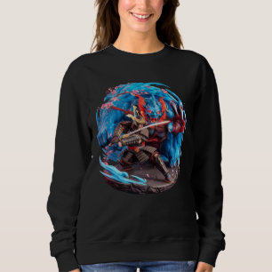 Sweatshirt Samurai contre Demon Culture folklorique japonaise