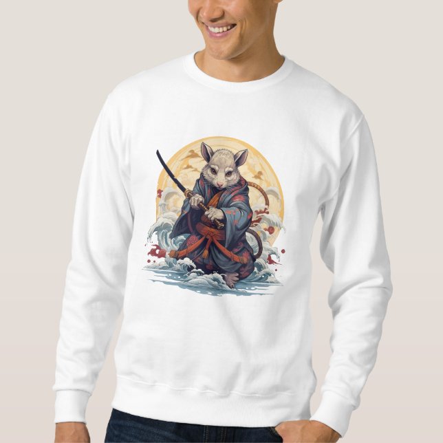 Sweatshirt Samurai Rat Sweats à capuche pour hommes (Devant)