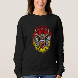 Sweatshirt Samurais Monsters Otaku Shogun Katana Japon