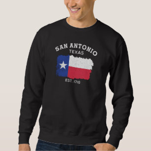 Sweatshirt San Antonio est 1718 Design pour San Antonian fier