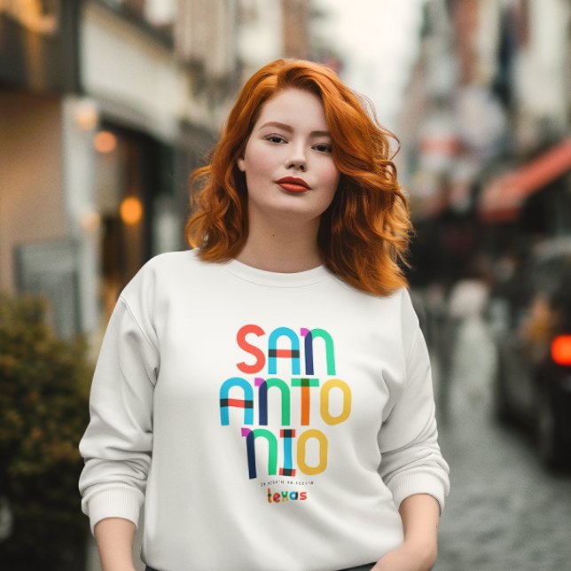 Sweatshirt San Antonio Texas Mid Century, Pop Art, (Créateur téléchargé)