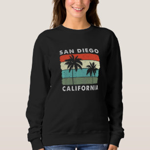 Sweatshirt San Diego CA Californie rétro vintage surfeur usa 