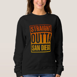 Sweatshirt San Diego CA Californie rétro vintage surfeur usa 