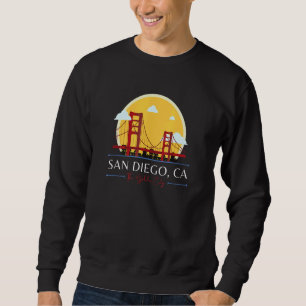 Sweatshirt San Diego CA Pont du Golden Gate Mauvaise Géograph
