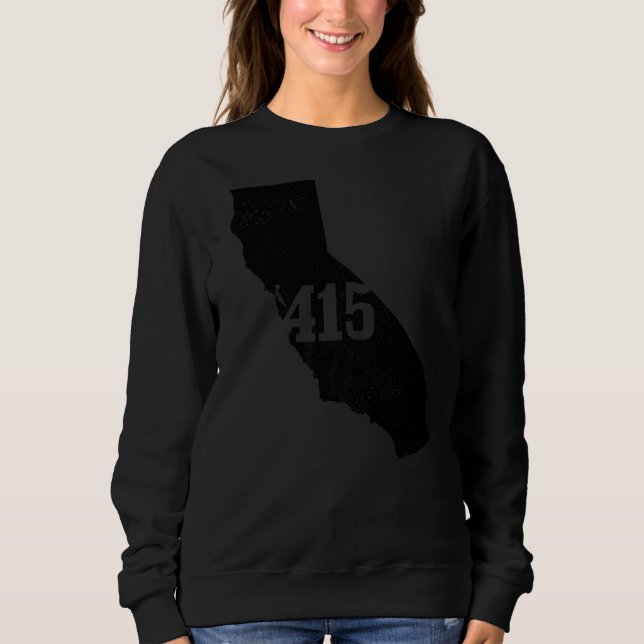 Sweatshirt San Francisco 415 Indicatif régional California St (Devant)