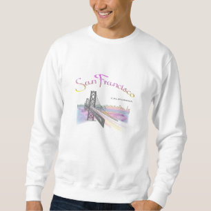Sweatshirt San Francisco, Californie avec les couleurs arc-en