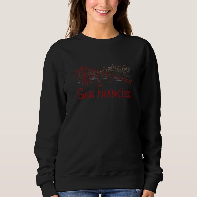 Sweatshirt San Francisco City California souvenir  for men wo (Devant)