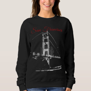 Sweatshirt San Francisco Golden Gate Bridge Californie Souven