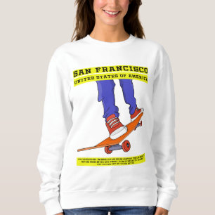 Sweatshirt San Francisco, USA Patinage