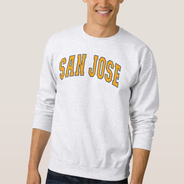 Sweatshirt San Jose Californie Style Collégial (Devant)