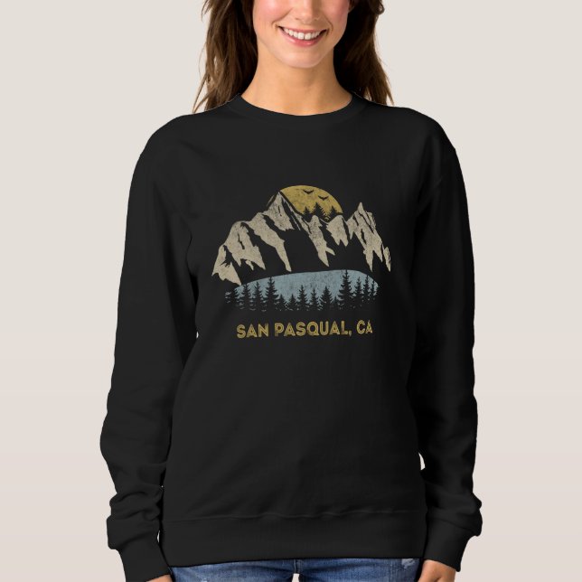 Sweatshirt San Pasqual California Mountain Sunset Sunrise CA (Devant)