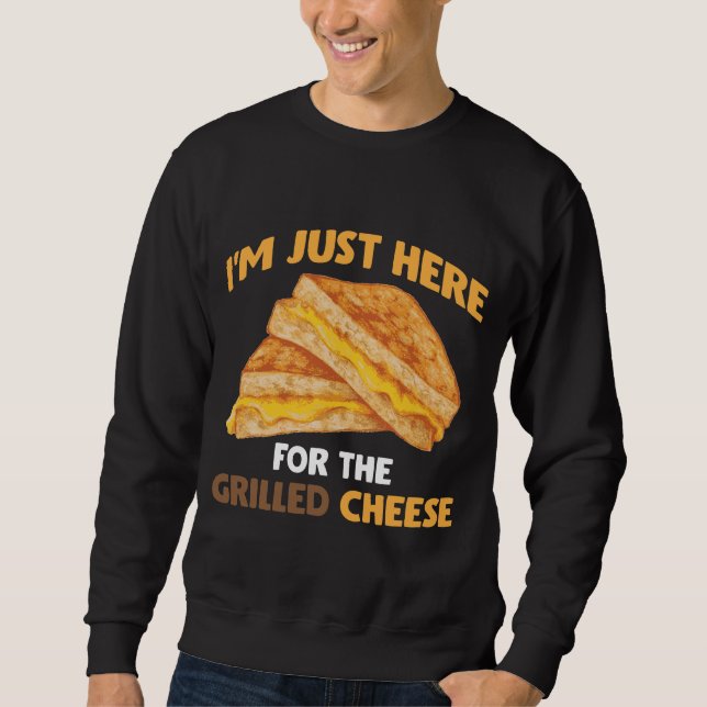 Sweatshirt Sandwich Au Fromage Grillé Au Fromage Au Poivre Am (Devant)