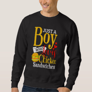 Sweatshirt Sandwich au poulet pour enfants garçons Burger au 