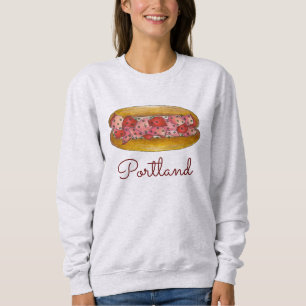 Sweatshirt sandwich Portland ME Maine Lobster Roll