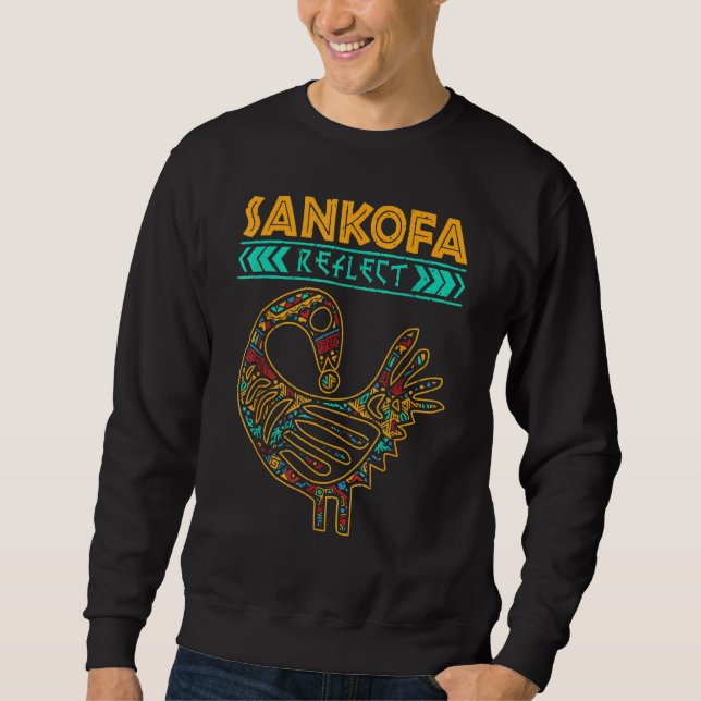 Sweatshirt Sankofa Black History Afro African Pride Men Women (Devant)