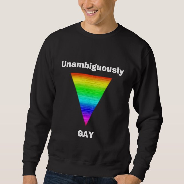 Sweatshirt Sans ambiguïté Gay (Devant)