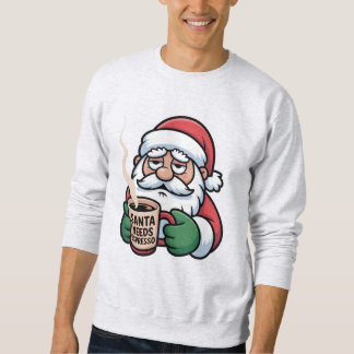 Sweatshirt Santa a besoin d'espresso – T-shirt drôle de Noël