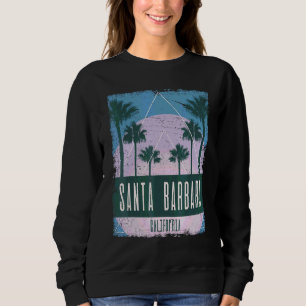 Sweatshirt Santa Barbara Californie CA Vintage Vaporwave Rétr