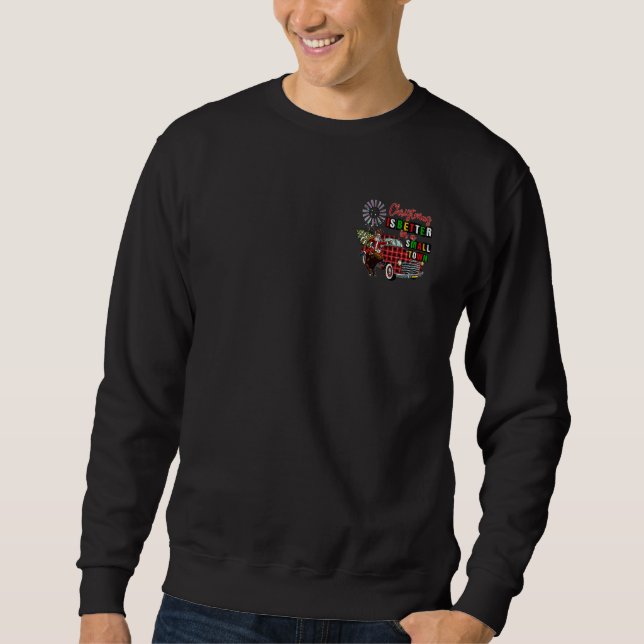 Sweatshirt Santa Car With Pine Tree For Christmas Season (Devant)