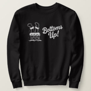 Sweatshirt Santa Culotté Cheminée Drôle
