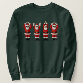 Sweatshirt Santa Ohio Fête du Midwest O-H-I-O Noël
