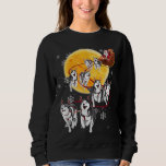 Sweatshirt Santa Ride Sleigh Siberian Husky Christmas Dog Lov<br><div class="desc">Père Noël Ride Sleigh Siberian Husky Noël Amoureux des chiens cadeau</div>