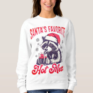 Sweatshirt Santas Raccoon