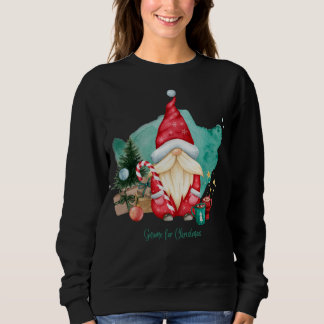 Sweatshirt Sapin de Noël Abstrait avec flocons de neige