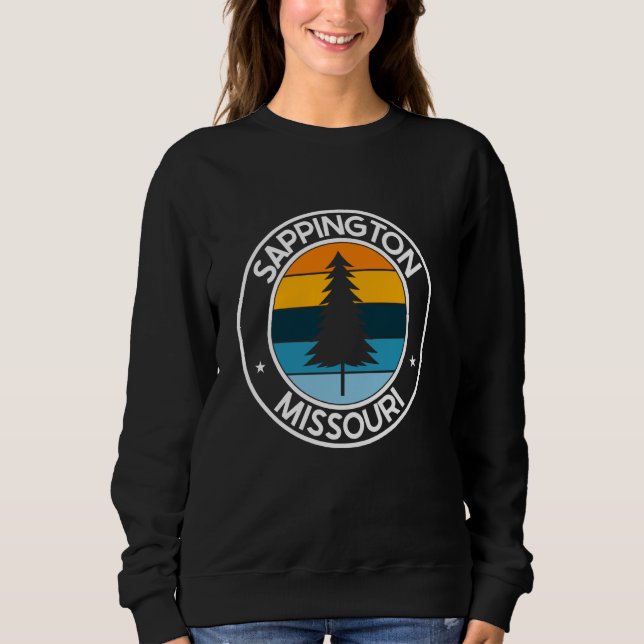 Sweatshirt Sappington Missouri MO USA City Pride Retro Sunset (Devant)