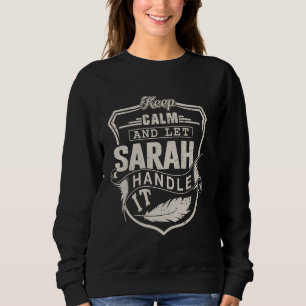 Sweatshirt Sarah Prénom Chemise Sarah Nom Anniversaire