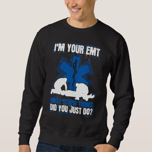 Sweatshirt Sarcasme est votre Emt (Devant)