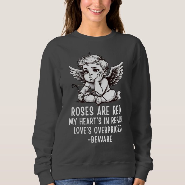 Sweatshirt Sarcastic Anti-Valentine Cupid T-Shirt (Devant)