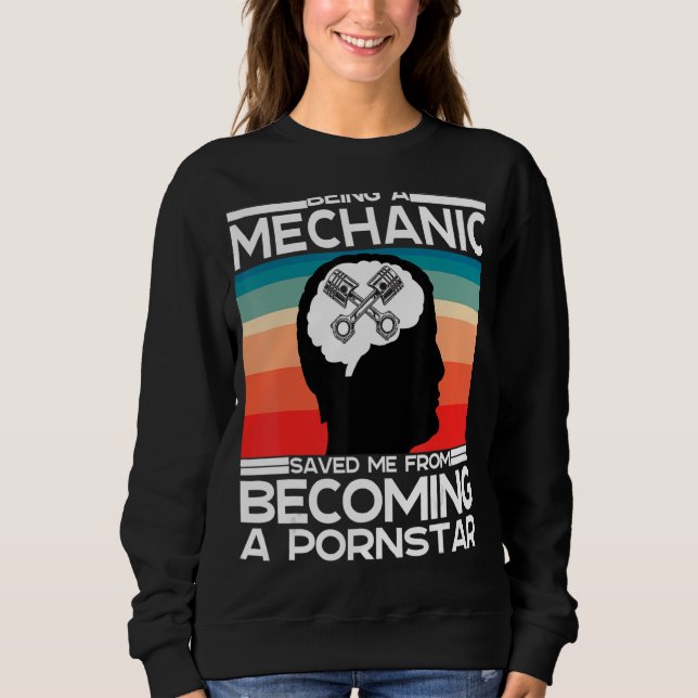 Sweatshirt Sarcastique Adulte Présente Diesel Garage Mécaniqu (Devant)